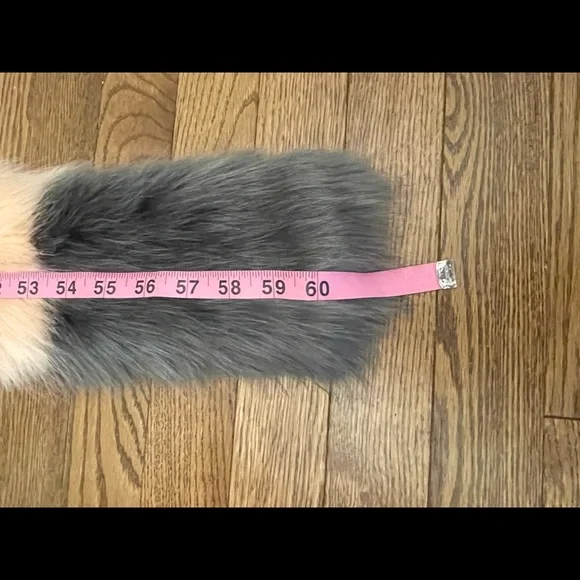 Steve Madden faux fur multicolor scarf